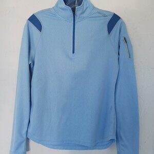 Saucony Women's 1/4 Zip Long Sleeve Top w/Zip Pocket on Sleeve Sz SM